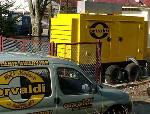 ORVALDI Genset - on wheels in silent canopy